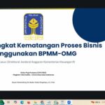 Alumni MI UII Ukur Tingkat Kematangan Proses Bisnis di Instansi Pemerintah Dicky Puja Pratama (tengah) didampingi Teduh Dirgahayu dan Ahmad Lutfi saat memaparkan hasil penelitian kepada wartawan secara virtual, Sabtu (28/2/2026). (foto : screenshotzoom/heri purwata)