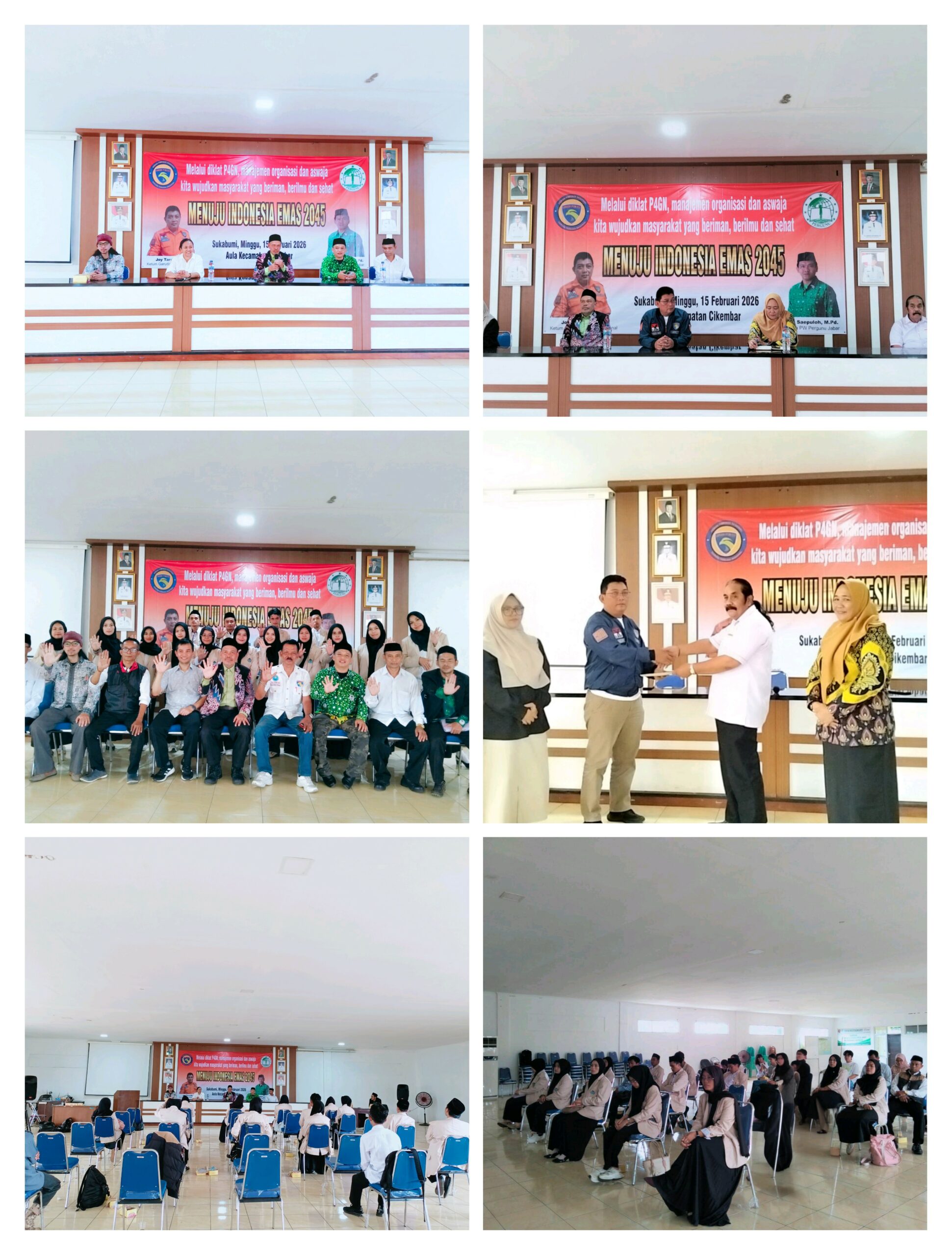 Diklat P4GN, Manajemen Organisasi dan Aswaja di Aula Kantor Kecamatan Cikembar, Sukabumi