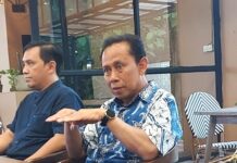 Akreditasi dan Masa Tunggu Singkat Lulusan, Nilai Plus Perguruan Tinggi Hari Purnomo saat berbuka bersama dengan wartawan di Sleman, Selasa (10/3/2026). (foto : heri purwata)