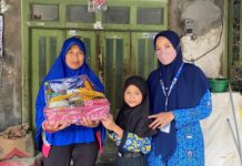 Siswa SD Muhammadiyah PK Banyudono Tebar 76 Parcel Dhuafa