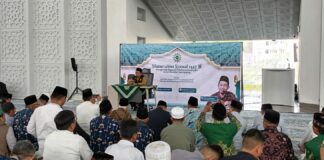 Lautan 5.000 Jamaah Padati Masjid Al-Bakrie, Silaturahim Syawal Muhammadiyah Bandar Lampung Menggema