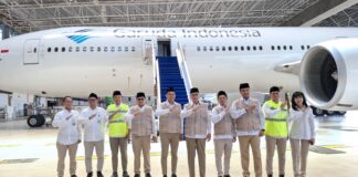 Keberangkatan Perdana Jamaah Haji pada 21 April 2026, Garuda Indonesia Fokus Layanan Inklusif dan Ramah Lansia