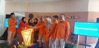 Gerakan #uadminimplastik, Tekan Sampah di Lingkungan Kampus UAD Peluncurkan Gerakan #uadminimplastik di Hall Kampus 4 UAD Yogyakarta, Senin (27/4/2026). (foto : heri purwata)