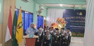 Khatmul dan Imtihan Qur’an, Tartil dan Tahfidz Juz 30, 29 dan Juz 1 SMP MUTU Denpasar Berlangsung Khidmat