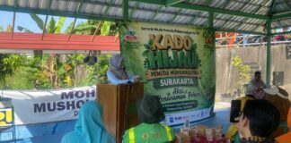 Kado Hijau Pemuda Muhammadiyah Surakarta, 94 Pohon Hijaukan Bengawan Solo