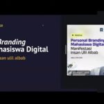 Personal Branding Mahasiswa Harus Memberikan Kontribusi Positif Ahmad Luthfi saat menyampaikan materi webinar Personal Branding untuk Mahasiswa Digital,' Sabtu (9/5/2026). (foto : istimewa)