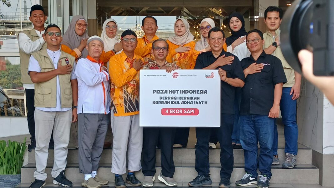 Pizza Hut Indonesia Salurkan Empat Sapi Kurban melalui Lazismu