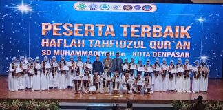 Haflah Tahfiz Qur’an Juz 30 SD Muhammadiyah Se-Denpasar ! ” Ayat Terpatri, Akhlak Terpuji, Masa Depan Berseri “
