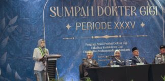 One Shot 100 Persen, FKG UMS Lantik Dokter Gigi Baru