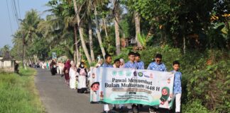 Ribuan Langkah Hijrah Warnai Pawai Muhammadiyah Bayan
