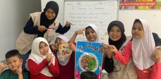 Mahasiswa Ilmu Gizi UMS Edukasi Anak Perantauan di Malaysia Lewat Gerakan ‘Isi Piringku