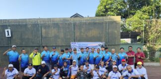 Wali Mahasiswa Asal Jepara Mabar Tenis Bersama Civitas UMS