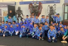 Siswa SD Muhammadiyah 24 Solo Jelajahi Pameran Museum Keliling