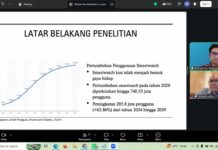 Data Smartwatch Dapat Dianalisis untuk Investigasi Digital Rohsan Nur Marjianto (atas), dan Ahmad Luthfi saat memaparkan hasil penelitian secara virtual, Rabu (1/7/2026). (foto : screenshotzoom/heri purwata)