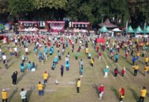 Semarak IKA Wisnu Murti Banjiri Lapangan Denggung Sleman, Bawa Semangat Guyub Saklawase, Migunani Tumraping