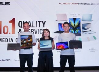 ASUS Kenalkan Program Purnajual dan Garansi Terbaru Kiri ke kanan : Brama Setyadi, Head of Public Relations and Digital ASUS Indonesia; Davina Larissa, Marketing Manager of ASUS Indonesia; Adrian Pradipta, Technical Public Relations of ASUS Indonesia dalam ASUS No.1 Quality di Yogyakarta, Selasa (15/9/2026). (foto : istimewa)