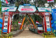 SariWangi Gelar Lomba Hias Gapura Kemerdekaan RI Ke-81 Gapura karya Warga Macanmati, Girimulyo, Kapanewon Panggang, Gunungkidul meraih juara 2 Lomba Hias Gapura SariWangi 2026. (foto : istimewa)