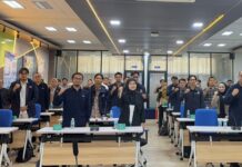 Muhammad Subhan : Masih Ada Kesenjangan antara Riset Akademik dan Kebutuhan Industri Mahasiswa baru Pascasarjana dan Program Profesi saat mengikuti Kuliah Umum di Gedung KH Mas Mansyur FTI UII, Kampus Terpadu UII, Sabtu (19/9/2026). (foto : istimewa)