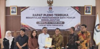 KPU Solo Terkendala Sidalih, 7 Data Pemilih Meninggal Disorot