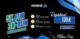 Milad ke-114 Muhammadiyah Dimeriahkan Fun Run 5K dan 3K