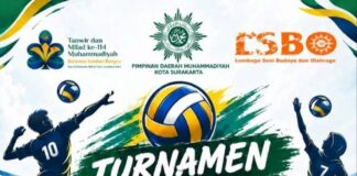 Milad Muhammadiyah ke-114, PDM Surakarta Gelar Turnamen Voli di GOR UMS