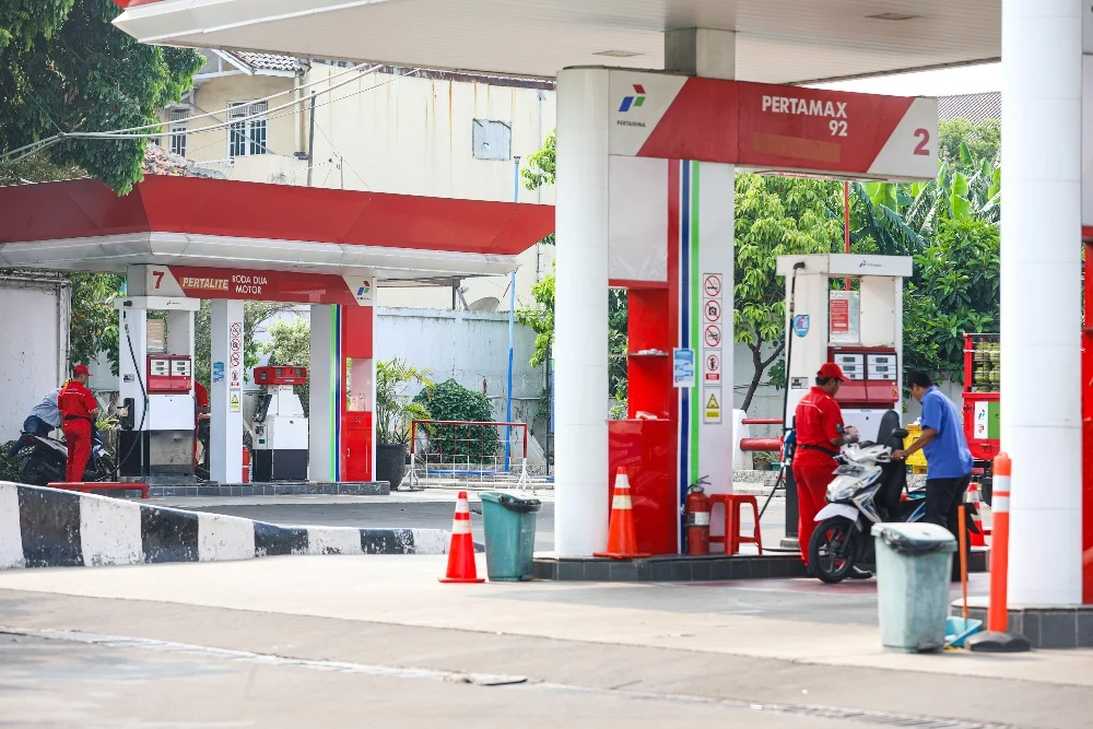 Ilustrasi SPBU (Foto: bisnis.com)